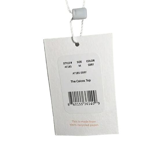 NWT Andie Swim The Caicos Triangle Bikini Top Removable Cups M Lavender #3021 - Picture 7 of 14